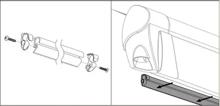 Thule kiinnityskisko Quickfit & Easylink, antrasiitinharmaa - Markiisien seinät ja sarjat Thule - 9330 - 1