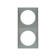 Berker kehys 2-osainen harmaa, reikä 42.5 mm - Sähkörasiat, pistokkeet - 650 - 1