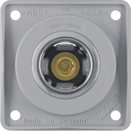 Berker pistorasia upotettava 12V harmaa 12-24V, max. 20A - Sähkörasiat, pistokkeet - 18420 - 1