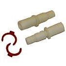 Jatkoliitin putki/letku 10/12mm Jatkoliitin sisältää klemmarit - MUUT VESIJÄRJESTELMÄN OSAT - 10880 - 1