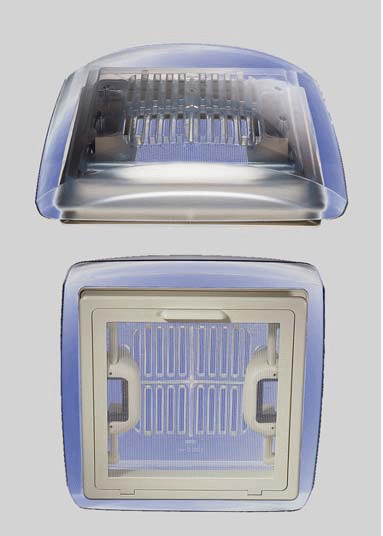 Kattoluukku 28x28 Vision Vent S eco savu 24-46mm kattoon, hyttysverkko - KATTOLUUKUT JA OSAT - 140 - 1