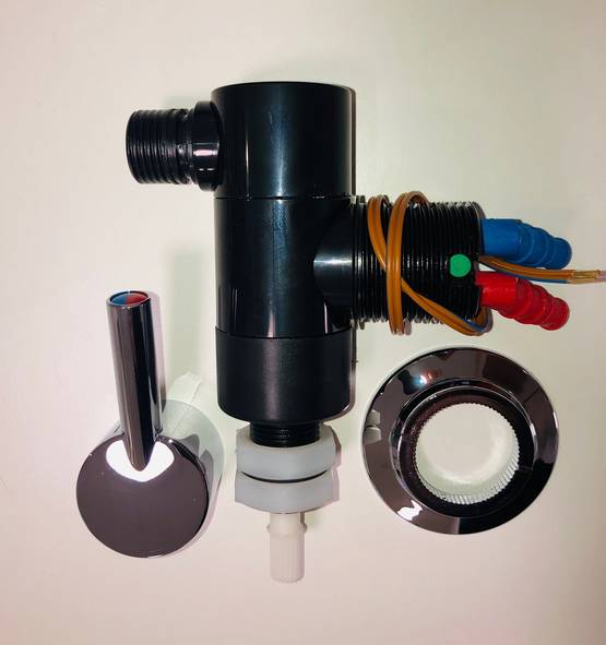 Reich suihkunsekoittaja Trend A, alapuol Letkuliittimet, katkaisin - Suihkutarvikkeet Reich - 10808 - 1