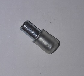 Hyllynpidin sinkitty/läpinäkyvä muovi Halkaisija 7/5mm - HOBBY VARAOSAT - 5421 - 1