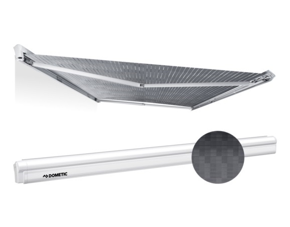 Dometic Markiisi PW 1100 4,00x2,50, grey Perfectwall, valkoinen kotelo - Kotelomarkiisit seinään Dometic - 17001 - 1