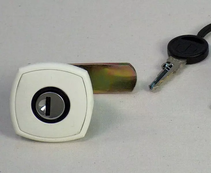 Luukun lukko valkoinen, Zadi - Ovien ja luukkujen osat - 1431 - 1