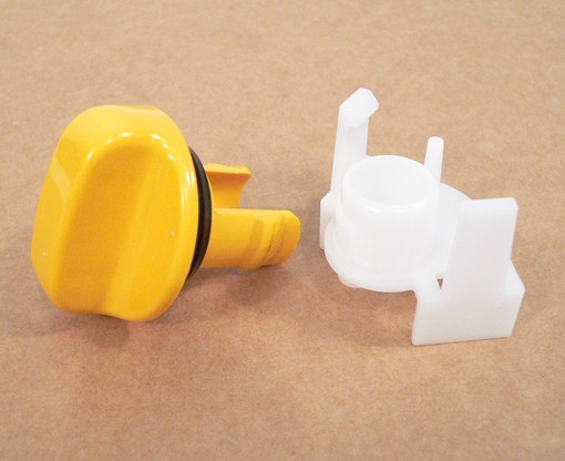 Thetford jätesäiliön liukuventtiilin väännin C200/C250, keltainen - Kasettikäymälöiden varaosat - 821 - 1