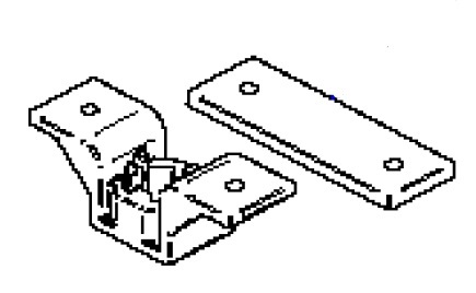 Thule lisätukijalan kiinnike, etupalkkiin - Markiisien varaosat Thule - 23361 - 1