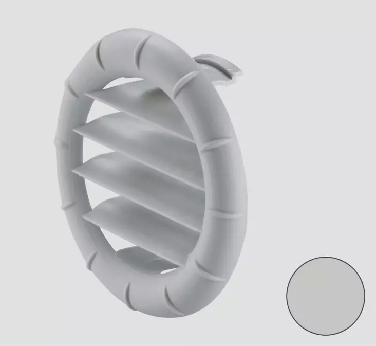 Truma suunnattava ritilä päätesuuttimeen vaaleanharmaa - Ilmakeskuslämmityksen asennustarvikkeet - 14721 - 1