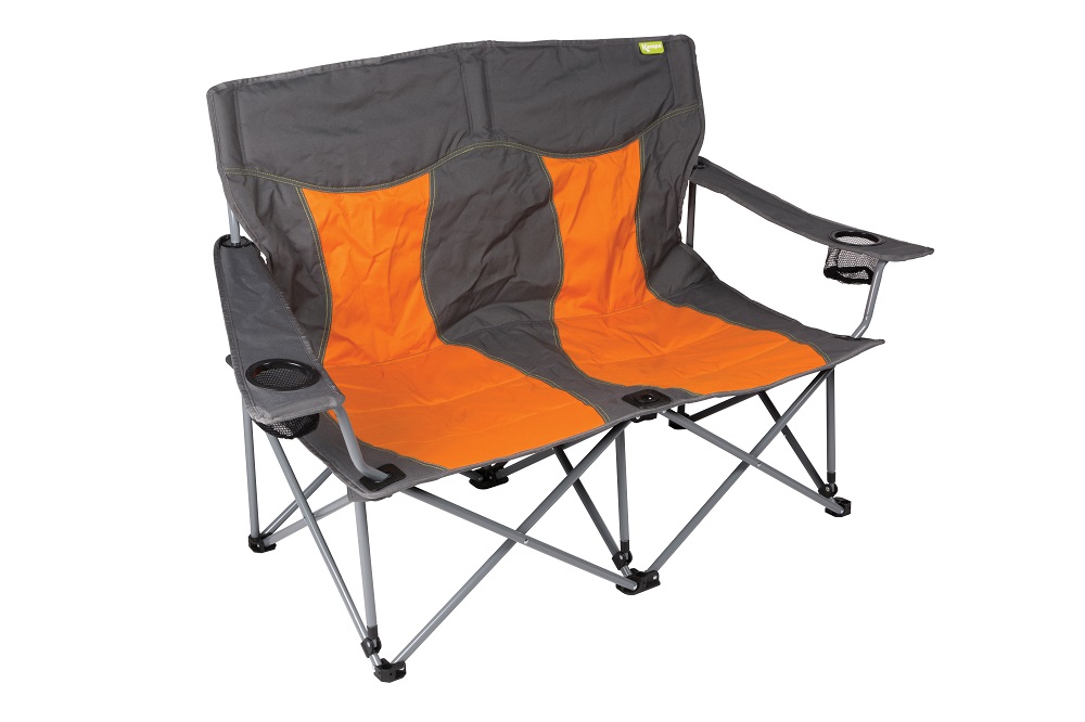 Sohva Kampa Lofa, max 120+120kg oranssi 84x126x54cm, paino 5,4kg