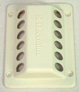 Pakoputken pää 121x89mm beige poistoilmaritilä - Jääkaappien varaosat Dometic - 2662 - 1