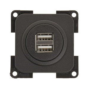 Rasia USB, kaksoisrasia 2x 2.500mA 5,2x5,2x4,2 cm - Sähkörasiat, pistokkeet - 9852 - 1