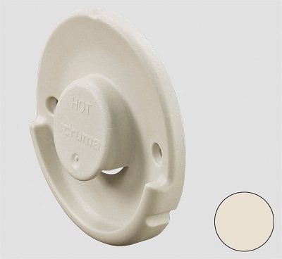 Truma seinäläpiviennin ulko-osa Varioheat E 2400 , WK, kermanvalkoinen - Lämmityslaitteiden asennustarvikkeet - 14322 - 1