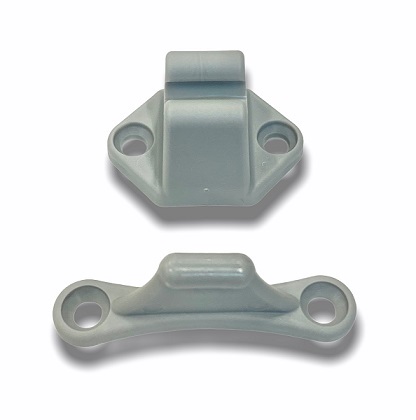 Ulko-oven aukipidin + vastakappale, vaaleanharmaa - Ovien ja luukkujen osat - 12622 - 1