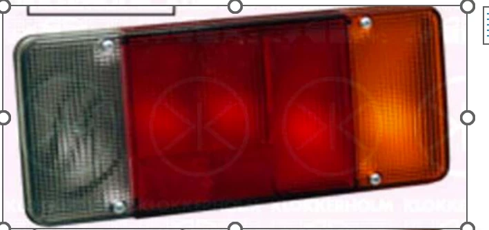 Takavalo Iveco Daily oikea, auto, peruutusvalolla 300x130 - Ajoneuvovalaisimet - 25002 - 1