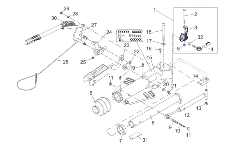 Käsijarrukahvan Haitarisuojakumi varteen AL-KO Profi - AL-KO - 23792 - 1