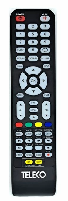 Kauko-ohjain Teleco TV, kaukosäädin - SÄHKÖ, ELEKTRONIIKKA JA VALAISTUS - 17982 - 1