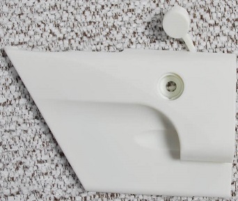 Helmalistan pää oikea valkoinen 91x56 mm , 01100R-91KPA60 - HOBBY VARAOSAT - 9173 - 1