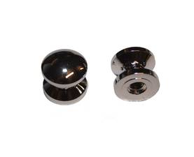 Kaapin lukon nuppi, 13mm, kromi Push-lock mini - HOBBY VARAOSAT - 11633 - 1