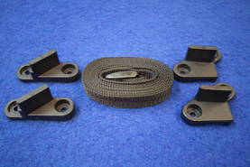 Kaasupullon pidinsarja hihna+kiinnikkeet - HOBBY VARAOSAT - 4553 - 2