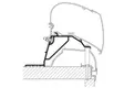 Thule kiinnityssarja Hobby Caravan 2014-> - Kattomarkiisien kiinnityssarjat - 21543 - 1
