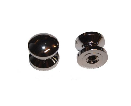 Kaapin lukon nuppi, 13mm, kromi Push-lock mini - HOBBY VARAOSAT - 11633 - 1