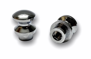 Kaapin lukon nuppi, 19mm, kromi Push-lock mini - HOBBY VARAOSAT - 8153 - 1