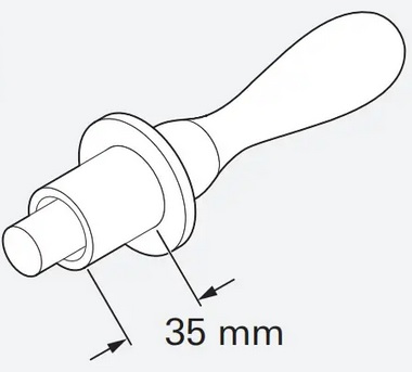 Lukkoaluslevyn asennustyökalu 35mm - Combi-lämmittimien varaosat - 21463 - 1
