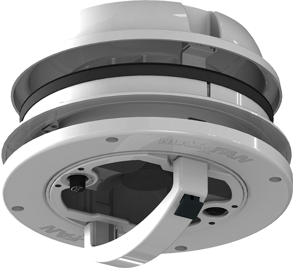 MaxxFan Dome poistoilmaventtiili 12 V, valkoinen - Muut koriosat - 17583 - 1