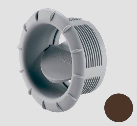 Truma päätesuutin 65/72 mm EN, tummanruskea - Ilmakeskuslämmityksen asennustarvikkeet - 14680 - 1