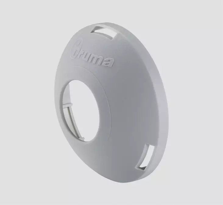 Päätesuuttimen supistuskansi BL 22mm ulostuloaukolla, harmaa - Ilmakeskuslämmityksen asennustarvikkeet - 14673 - 1