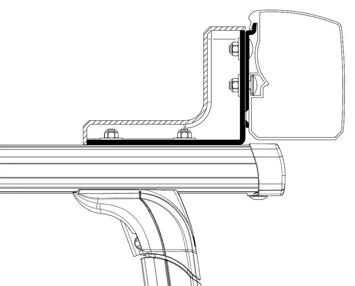 Thule kiinnityssarja 3200 Roof Rack kattotelineeseen - Seinämarkiisien kiinnityssarjat - 12343 - 1