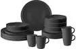 Brunner melamiiniastiasto Odette musta, liukueste, 16 osaa - Ruokailu ja kattaus - 21444 - 1