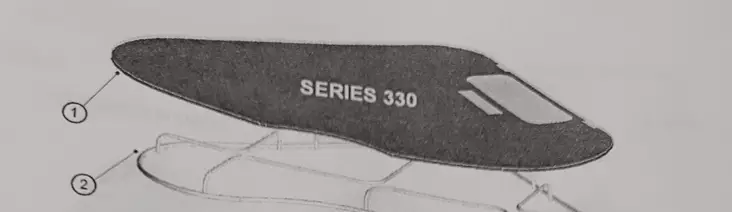 Lieden lasikansi 330 Tri hob glass lid, SG0940 - Liesien ja uunien varaosat - 11974 - 1