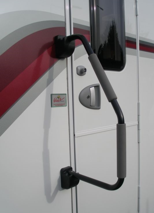 Milenco nousukahva Safety Hand Rail XL, ei lukittava, musta - Ovien ja luukkujen osat - 16834 - 1