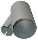 Truma jakokappale 35 mm - 65/72 mm, harmaa Isotherm - Ilmakeskuslämmityksen asennustarvikkeet - 1814 - 1
