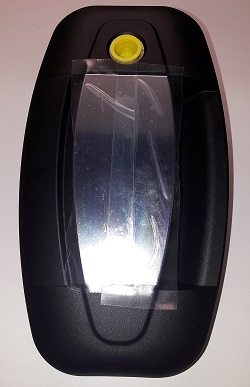 Ulko-oven lukon kahva, ulko-osa oikea Evoline 73.4808.9902, lukkoon 2400241617 - HOBBY VARAOSAT - 10454 - 1