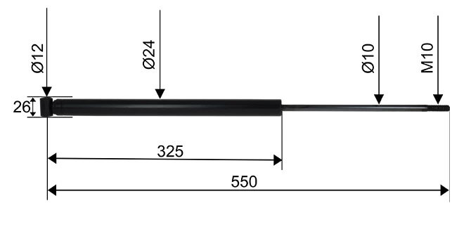 Vetopään iskunvaimennin GTA 1,6 BPW - Bpw/peitz/wap/indespension - 23604 - 1