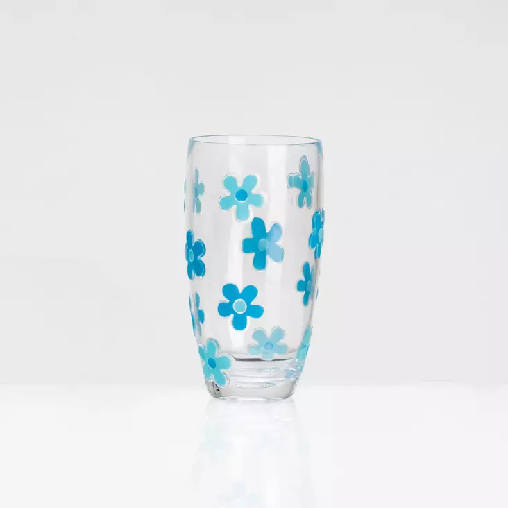 Flamefield korkea juomalasi Daisy Aqua, 2 kpl - Ruokailu ja kattaus - 21355 - 1