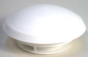 Kattoventtiili ilmanvaihtoon, valkoinen - Muut koriosat - 1485 - 1