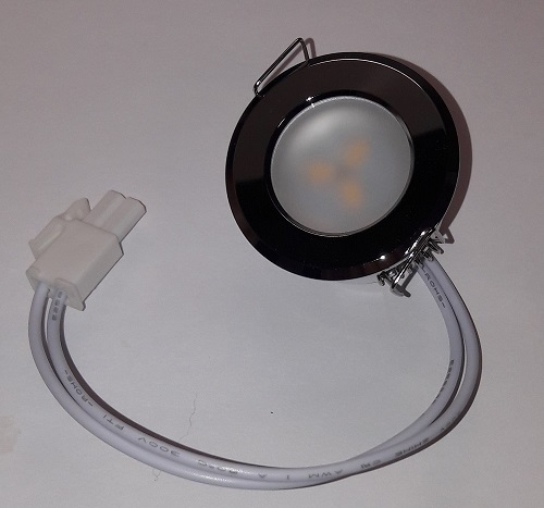 Kohdevalaisin upotettava kromi LED 12V LED, 12V/1,2W, IDL41A - HOBBY VARAOSAT - 11175 - 1