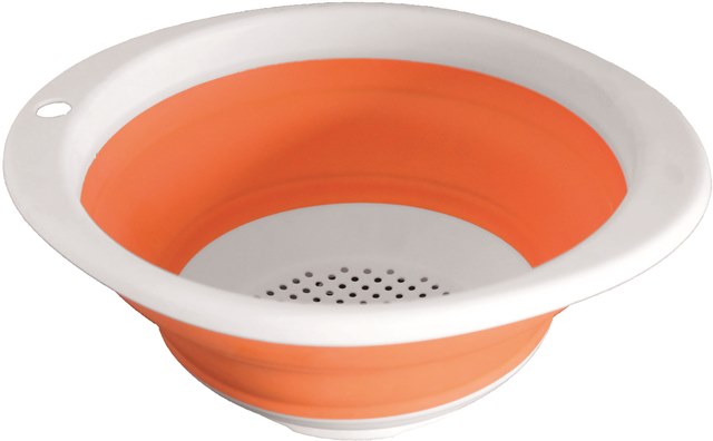Kokoontaittuva lävikkö Colander oranssi Ø22cm - Ruoan valmistus ja säilytys - 7305 - 1