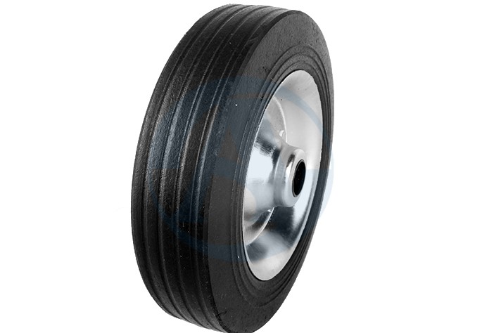 Pelkkä pyörä peltivanne Umpikumipyörä 255 X 80mm - Pelkkä pyörä - 10435 - 1