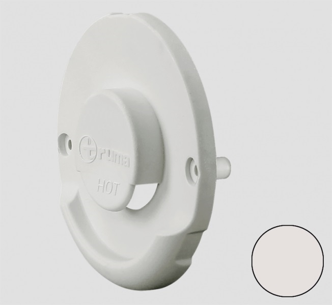 Truma seinäläpiviennin ulko-osa valkoinen ZR 80, bianco - Combi-lämmittimien varaosat - 14195 - 1