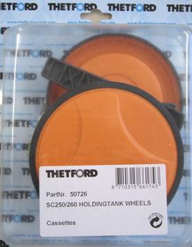 Thetford jätesäiliön pyöräpari C250/C260 - Kasettikäymälöiden varaosat - 890 - 2