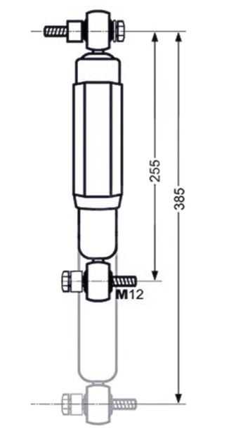 Akselin iskunvaimennin vihreä 1-aks-900 kg/2-aks -1600kg AL-KO/BPW - AL-KO - 2166 - 2