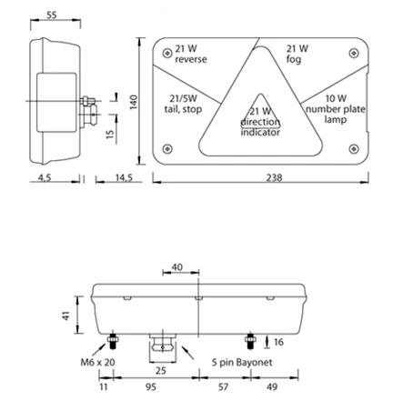 Aspöck multipoint 5 oikea läpivienni 12v Aspöck multipoint 5 yhdistelmätakavalo - Aspöck - 11826 - 2