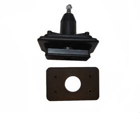 Luukun lukko musta, ilman lukkopesää Quadro, 2015-F700-840, FF2 HSC - HOBBY VARAOSAT - 12844 - 1