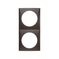 Berker kehys 2-osainen, ruskea, reikä 42.5 mm - Sähkörasiat, pistokkeet - 638 - 1