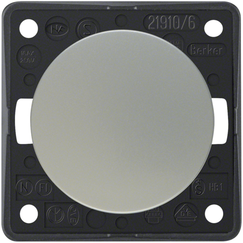 Berker vaihtokytkin upotettava kromi matta 250V, 16AX - Sähkörasiat, pistokkeet - 11138 - 1
