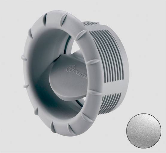 Truma päätesuutin 65/72 mm EN, hopeanvärinen - Ilmakeskuslämmityksen asennustarvikkeet - 14684 - 1